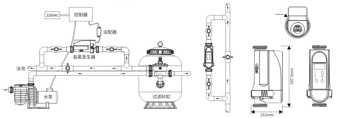 EC-PRO系列盐氯发生器安装示意图-结构图.png EC-PRO系列盐氯发生器安装示意图-结构图.png